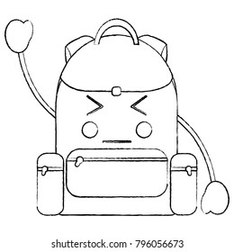 school backpack kawaii cartoon character