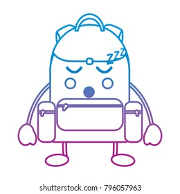 school backpack kawaii cartoon character