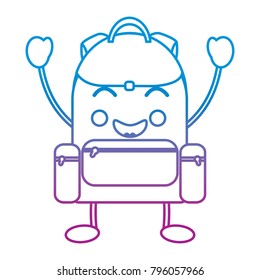 school backpack kawaii cartoon character