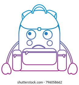 school backpack kawaii cartoon character