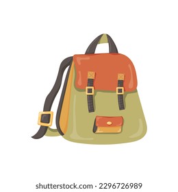 school backpack on white background. Back to school. Welcome. vecor illustration