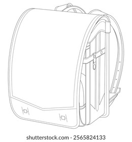 School backpack [School supplies illustration]