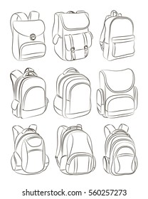 School backpacks set