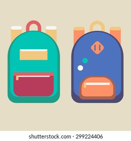 School Backpacks Vector/Layered EPS
100% vector
easy to edit
