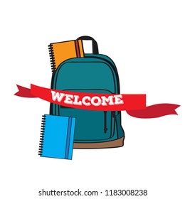 School bag. Back to school concept image