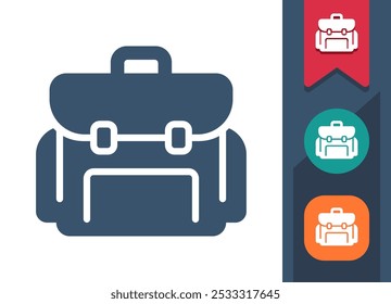School Bag, Backpack Icon. Professional, pixel perfect icon. EPS 10 format.