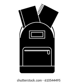 school bag book notebook pictogram