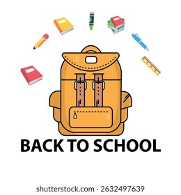 school bag the  cartoon vektor for t Shirt 