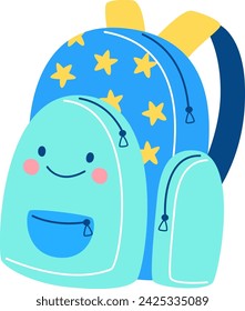 Schultasche Zeichen Vektor-Illustration