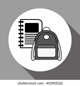 School bag design , vector illustration