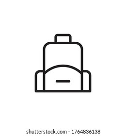 school bag education icon vector sign symbol isolated