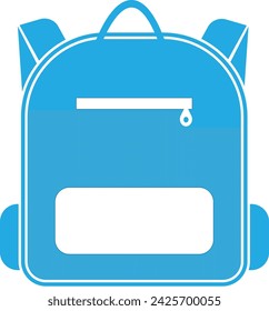 school bag icon color background vector asset