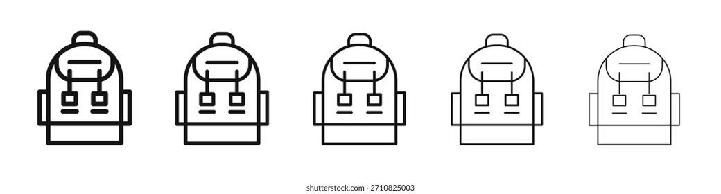 School bag icon design, logo, app, UI. Vector illustration, EPS