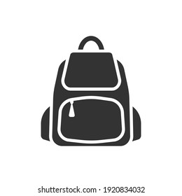 School bag icon design template vector isolated