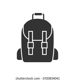 School bag icon design template vector isolated