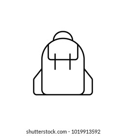 school bag icon. Element for mobile concept and web apps. Thin line  icon for website design and development, app development. Premium icon on white background on white background