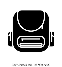 school bag icon isolated on white background