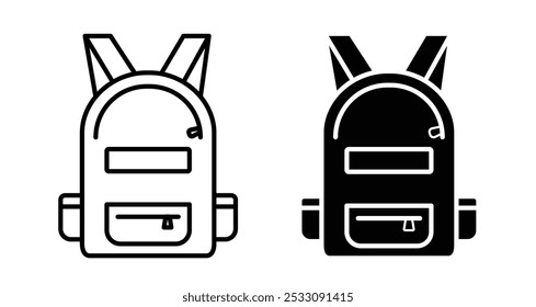 School Bag icon line style. EPS10