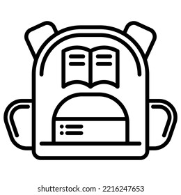 icono de bolso escolar en fondo transparente