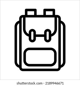 school bag icon on white background
