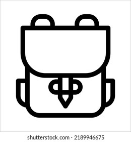 school bag icon on white background