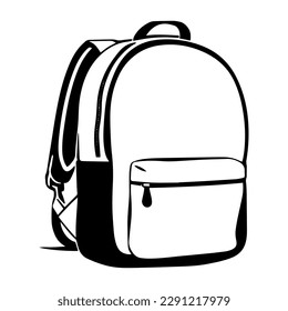 Vector Illustration Of School Backpack Cartoon Clipart Royalty Free SVG,  Cliparts, Vectors, and Stock Illustration. Image 159961286.