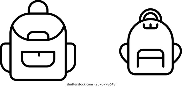 "School Bag Icon Representing Education, Students, and Learning Essentials for Daily Academic Use"