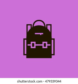 School bag icon. School bag sign.