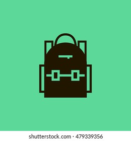 School bag icon. School bag sign.