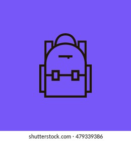 School bag icon. School bag sign.