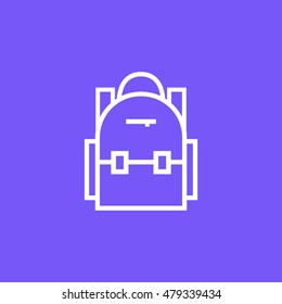 School bag icon. School bag sign.