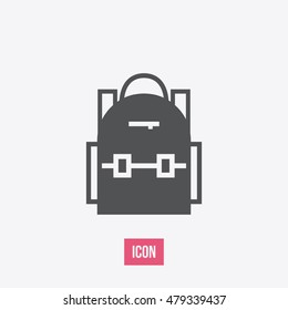 School bag icon. School bag sign.