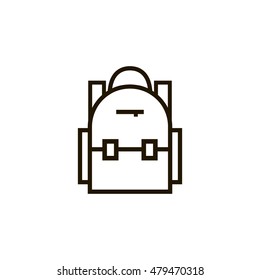 School bag icon. School bag sign.