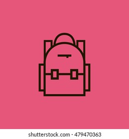 School bag icon. School bag sign.