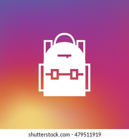 School bag icon. School bag sign.