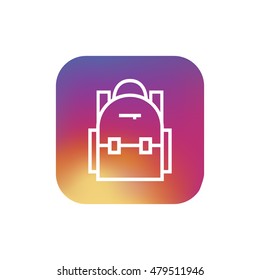 School bag icon. School bag sign.