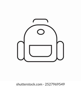 school bag icon sign vector