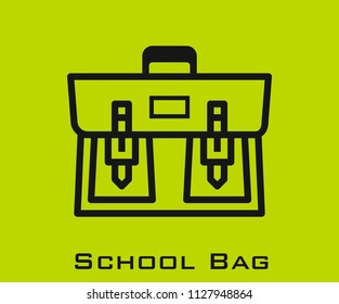 School bag icon signs