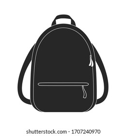 School bag icon. Trendy flat vector School bag icon on white background from E-learning and education collection.