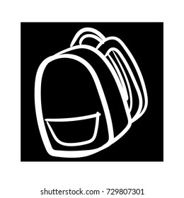 school bag icon vector