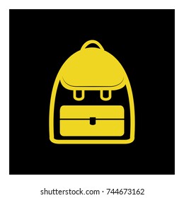 school bag icon vector