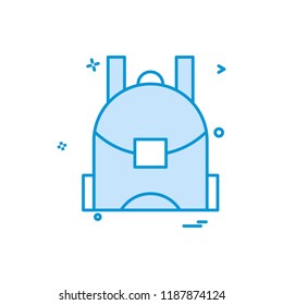 school bag icon vector design