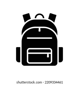 school bag icon vector design template in white background