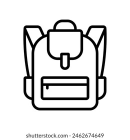 school bag icon vector design template simple and clean