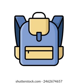 school bag icon vector design template simple and clean