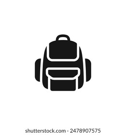 School bag icon vector. EPS 10 editable vector