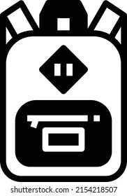 school bag icon vector lllustration