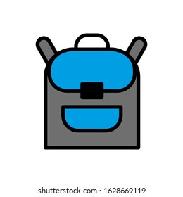 School Bag icon vector sign and symbol on Trendy design