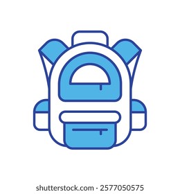 School Bag icon vector stock illustration