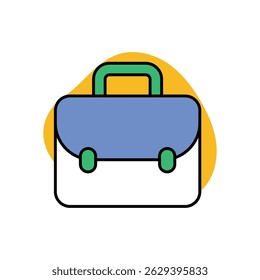 School Bag Icon vector stock illustration